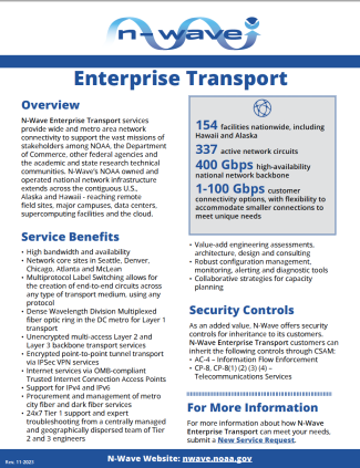2023 N-Wave Fact Sheet Enterprise Transport thumbnail